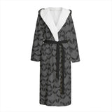 Black and Grey Bat Dressing Gown