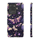Phone Case - Purple Butterfly Print Tough Case