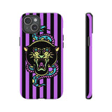 Striped Snake and Panther Tattoo Style Tough Phone Case