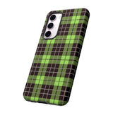 Green Tartan Goth Tough Phone Case