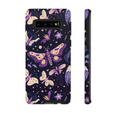 Phone Case - Purple Butterfly Print Tough Case