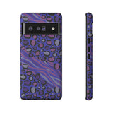 Purple Animal Print Tough Phone Case
