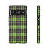 Green Tartan Goth Tough Phone Case