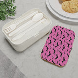 Pink Bat Print Bento Lunch Box