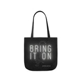 Alternawear Branded 'Bring it On' Tiger and Neon Print Polyester Canvas Tote Bag