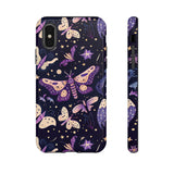 Phone Case - Purple Butterfly Print Tough Case