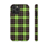 Green Tartan Goth Tough Phone Case