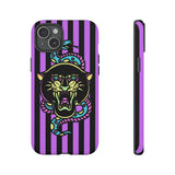 Striped Snake and Panther Tattoo Style Tough Phone Case