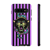 Striped Snake and Panther Tattoo Style Tough Phone Case