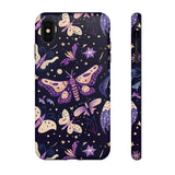 Phone Case - Purple Butterfly Print Tough Case
