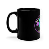 Alternawear Oval Cat Tattoo 11oz Black Mug