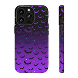 Purple Bat Ombre Phone Case
