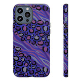 Purple Animal Print Tough Phone Case