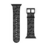 Grey Scary Bats Apple Watch Band