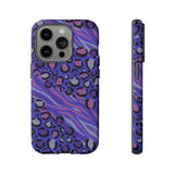 Purple Animal Print Tough Phone Case