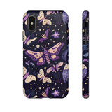 Phone Case - Purple Butterfly Print Tough Case