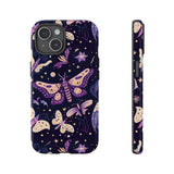 Phone Case - Purple Butterfly Print Tough Case