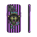 Striped Snake and Panther Tattoo Style Tough Phone Case