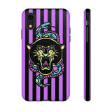 Striped Snake and Panther Tattoo Style Tough Phone Case