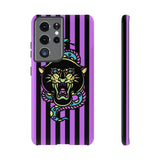Striped Snake and Panther Tattoo Style Tough Phone Case