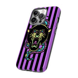 Striped Snake and Panther Tattoo Style Tough Phone Case