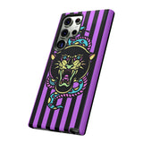 Striped Snake and Panther Tattoo Style Tough Phone Case