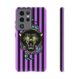 Striped Snake and Panther Tattoo Style Tough Phone Case
