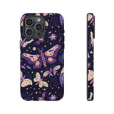 Phone Case - Purple Butterfly Print Tough Case