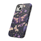 Phone Case - Purple Butterfly Print Tough Case