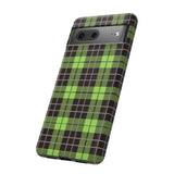 Green Tartan Goth Tough Phone Case