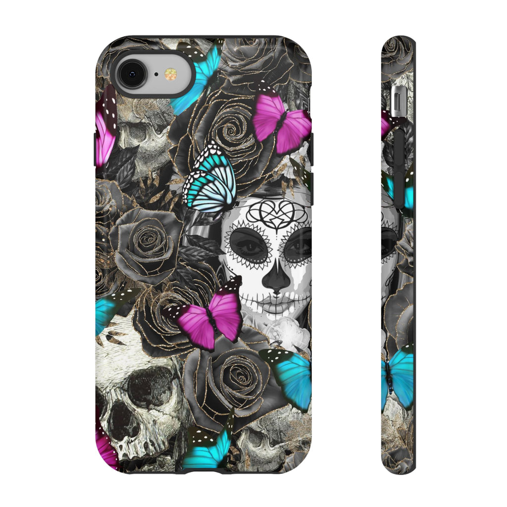 Day of the Dead Rose Lady - Tough Phone Case