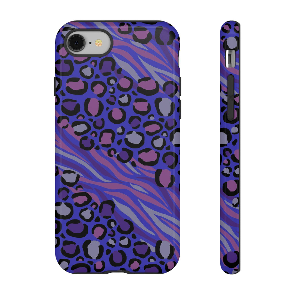 Purple Animal Print Tough Phone Case