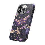 Phone Case - Purple Butterfly Print Tough Case