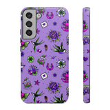 Retro Old School Lilac Tattoo Tough Cases