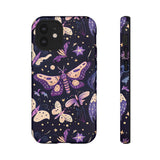 Phone Case - Purple Butterfly Print Tough Case