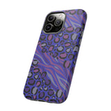Purple Animal Print Tough Phone Case