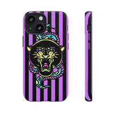 Striped Snake and Panther Tattoo Style Tough Phone Case