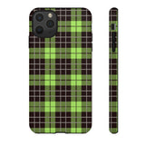 Green Tartan Goth Tough Phone Case