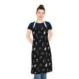 Black Doodle Tattoo Adult Kitchen Craft Apron