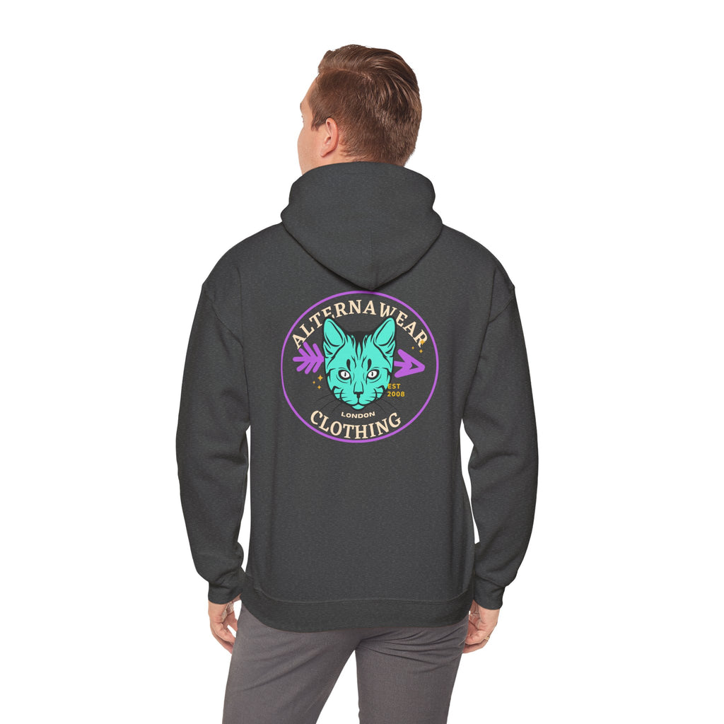 Alternawear Oval Tattoo Cat Unisex Heavy Blend™ Hooded Sweatshirt