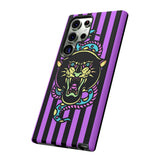 Striped Snake and Panther Tattoo Style Tough Phone Case