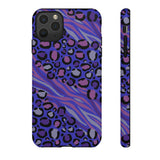 Purple Animal Print Tough Phone Case