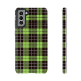 Green Tartan Goth Tough Phone Case