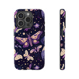Phone Case - Purple Butterfly Print Tough Case