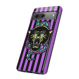 Striped Snake and Panther Tattoo Style Tough Phone Case