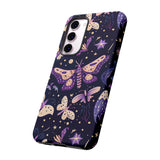 Phone Case - Purple Butterfly Print Tough Case