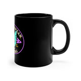 Alternawear Oval Cat Tattoo 11oz Black Mug