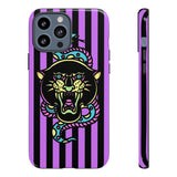 Striped Snake and Panther Tattoo Style Tough Phone Case