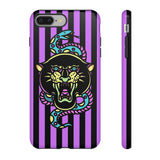 Striped Snake and Panther Tattoo Style Tough Phone Case
