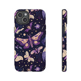 Phone Case - Purple Butterfly Print Tough Case
